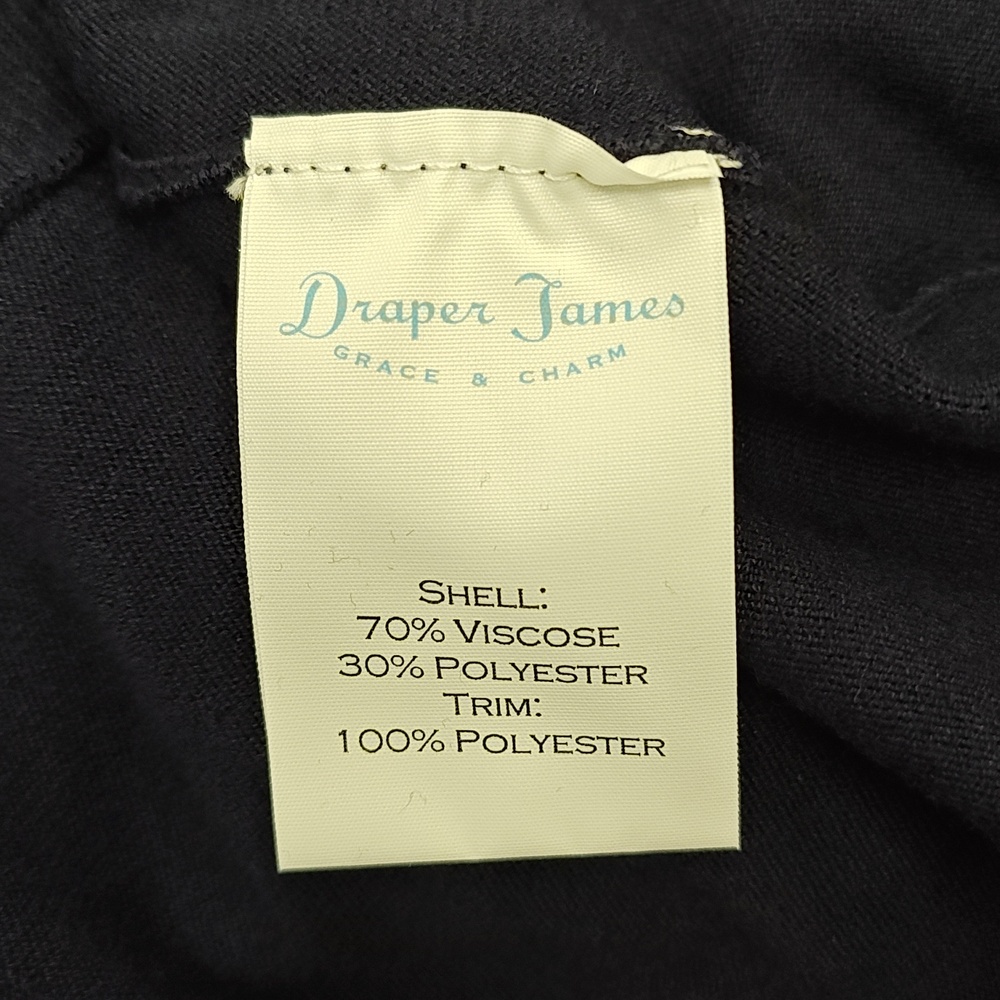 Draper James XS Nassau Navy Fleurette Sleeve Lightweight Sweater Dress NWT - Picture 12 of 13